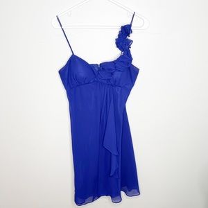 Adrianna Papell purple dress floral